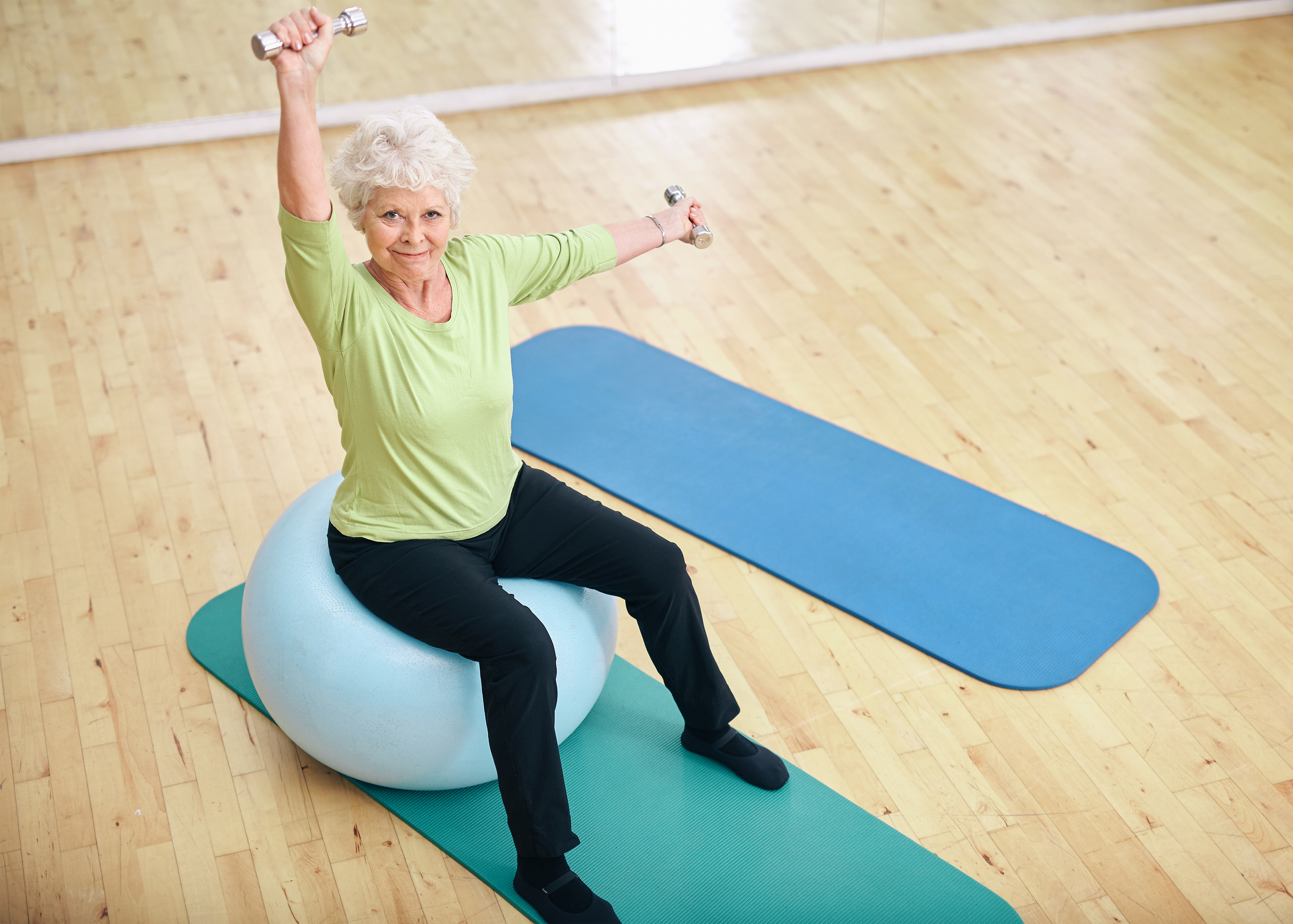 Old woman Pilates